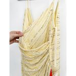 Mac Duggal  93733 Buttercream Yellow Beaded Sleeveless Faux Wrap Gown 16 Photo 5