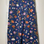 Modcloth x Princess Highway | Floral Wide Leg Cropped Linen Blend Pants in Navy Photo 10