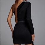 BELLA BARNETT Sequin One Shoulder Blazer Dress small Silver Photo 2