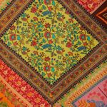 Farm Rio Mixed Scarves Satin Slip Midi Skirt, Size XS Photo 14