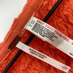 Free People 2 Piece Set Smocked Cropped Tank High Waist Mini Orange Womens Large Photo 7