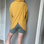 Anthropologie Eri + Ali Yellow Ribbed Cowl Neck Top Photo 3