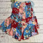 Tolani NWOT  Collection Patchwork Floral Ruffle Skirt sz L Photo 10
