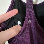Lululemon purple black heather tank top built in bra 2 Photo 4