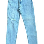 Banana Republic  Light Blue Skinny Jeans Raw Hem Mid Rise Size 30 Long Photo 0