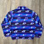 Patagonia Vintage Synchilla Snap T Fleece Pullover Purple Blue Womens Medium Photo 4