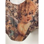 White Fox Boutique White Fox Women's Small Renaissance Corset Top Crop Cherub Festival Art Grunge Photo 1