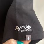 FIGS  Casma Black Scrub Top with Aya Embroidery black XL‎ nurse hospital travel Photo 3