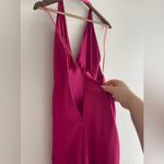 Free People  Dance Till Dawn Dress Satin Halter Open Back Strangelove Sz L Photo 9