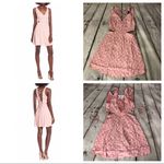 Size XS AFRM Rayanna Polka Dot Dress Misty Rose Pink Photo 1