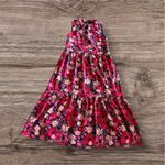 Sugar Lips  Sleeveless Floral Tiered Maxi Dress Women's Size XS V-neck Pockets Photo 15