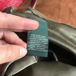 Lauren Ralph Lauren Hunter Green and Tan Leather Tote Bag Photo 9