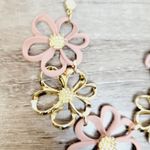 kim rogers NWT Gold Tone Pink Flower Necklace Photo 10