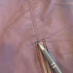 Free People Plum Dark Purple Faux Leather Mini Skirt Women’s Size 10 Photo 9