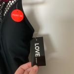 NWT Black One Piece Push Up Sexy Bathing Suit Netting Deep V-neck Size Small Photo 3