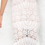 Hello Molly Cream off-the-shoulder Formal Dress Photo 0