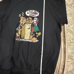 Christmas Funny Santa Holiday Sweatshirt Size XLarge. Unisex Black Photo 6