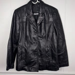 Avanti  New York Black Genuine Leather Buttery Soft Jacket Large Punk Grunge Rock Photo 0