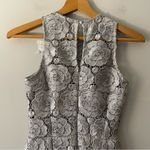 BHLDN Anthropologie  Emmeline Dress 0 Silver Bridesmaid Wedding Guest Formal Lace Photo 2