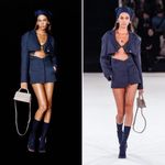 Jacquemus NWT  Arles Mini Cutout Blazer Dress Linen Dark Blue Size 34 (2 US) Photo 1