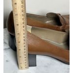 Naturalizer Brown Leather Penny Loafers Women’s 7.5M Block Heel Comfort Shoes Photo 7