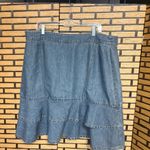Venezia Denim Ruffle Skirt Size 18 Blue Photo 1
