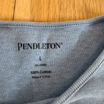 Pendleton Blue Long Sleeve Shirt 100% Cotton Size Large Photo 1