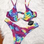 Zaful Tie Dye Cheeky Bikini Set Photo 0