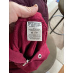 PINK - Victoria's Secret Women's  Aggies Zip Hoodie Red/Silver XS Photo 3