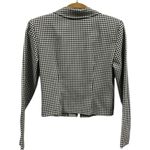 All that jazz Vintage 80s  Black White Checker Crop Zip Up Jacket Top Size 4 Photo 6