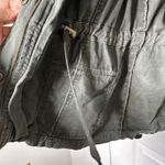 Ashley by 26 International Ashley 26 International Utility Olive Green Knit Sleeve Hooded Jacket Sz Medium Photo 4