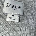J.Crew  Light Gray Collarless Knit Sweater/Blazer 100% Cotton Photo 6