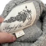 Anthropologie Angel of the North Sweater Boucle Fringe Cowl Neck Gray Large Photo 12