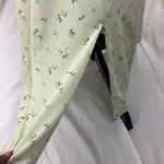 Green floral print slip dress woman’s size medium Photo 3