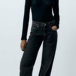 ZARA Black High Waisted Jeans Photo 1