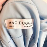 Mac Duggal Blue Sleeveless V Neck Bow Detail Mermaid Gown Size 2 Photo 8