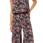 Leota  Skyler Cropped in Confetti Floral BlackJumpsuit, M Photo 1