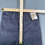 Levi's  Corduroy Pants Womens 25x27 Gray Ribcage Straight Ankle Slim High Rise Y2K Photo 3