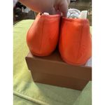 Coach Lara Silk Nappa Leather Ballet Flat Orange Size 9.5 Photo 6