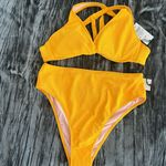 Vibrant Yellow Bikini Set Top 34B Bottoms M by Shade Shore Size undefined Photo 0