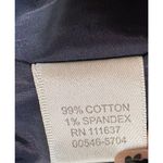 Christopher & Banks  Stretch Open Front Blue Denim Braided Metallic Trim Jacket M Photo 6