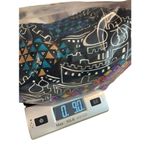 Laura Tanzer 100% Silk Bold Abstract European Cityscape Wide Leg Palazzo Pants L Black Size L Photo 13