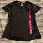 Superdry  Black Graphic Shirt Size 10 EUC #6938 Photo 1