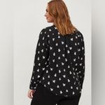 Torrid LIZZIE RAYON TWILL BUTTON-UP DOG LONG SLEEVE SHIRT Photo 1