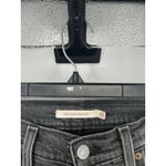 Levi's  Ribcage Straight Ankle Black‎ High Rise Jeans Distressed Hem Size 25 25x26 Photo 2