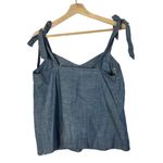 J.Crew  Blue Denim Embellished Tie Shoulder Tank Top 4 Photo 23