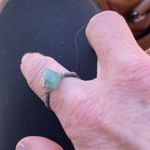 Wire Ring Green Stone (Custom Size To Order) Photo 4