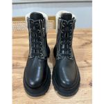 3.1 Phillip Lim Kate Lug Sole Double Zip Shearling Boots Leather 7 US 38 EU NWOB Photo 3