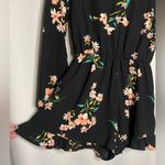 Pins & Needles Black Long Sleeve Floral Romper Small Photo 6