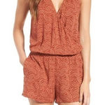 Hinge New ‎ Wrap Front Romper Jumpsuit Elastic Waist Womens Size XS Photo 0